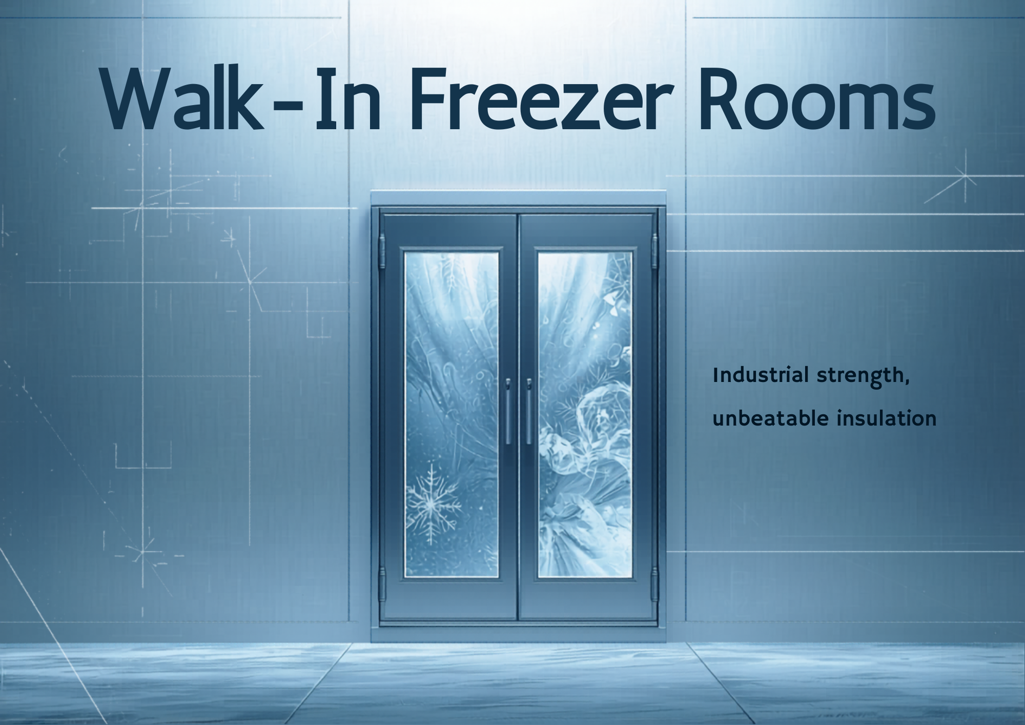 Walk-in freezer room